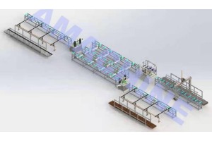 Thermal-break-assembly-machine-with-automatic-roller-conveyors-with-buffers